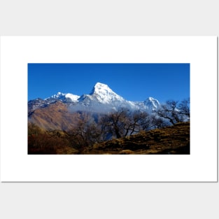 Panoramic View Of Annapurna Ghorepani Poon Hill Posters and Art